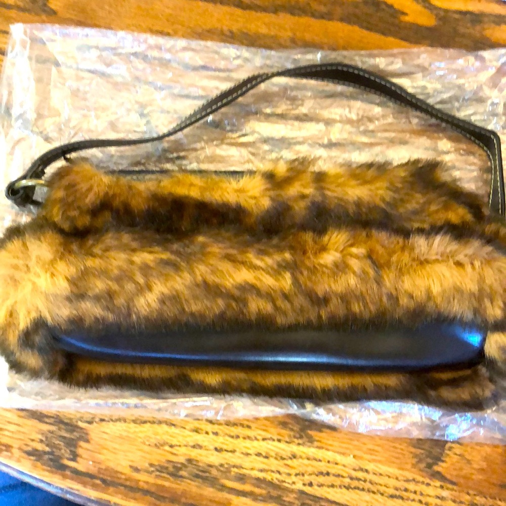 Steve Madden handbag faux brownish fur leather